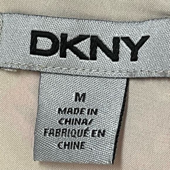 DKNY Pink Gray Cottage Casual Feminine Y2K Shift Dress NWOT Size M - Picture 11 of 14